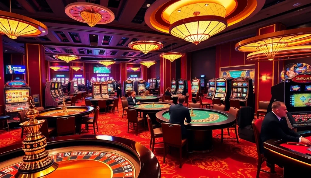 Experience high-stakes action at https://vj88.com/ with glamorous casino tables and excited players.