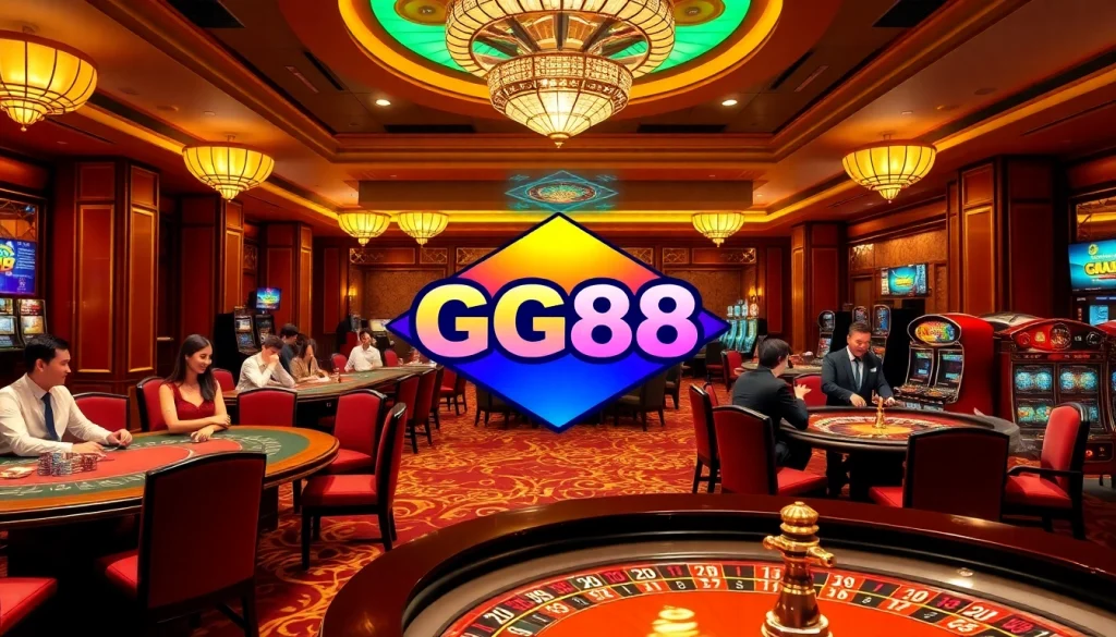 Gamble confidently at GG88 casino with vibrant tables and thrilling gameplay experiences.