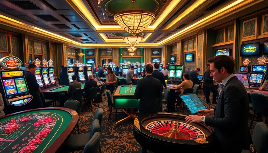 Experience the exhilaration of xin88 com song bac with players engaged in exciting casino games and modern online interfaces.