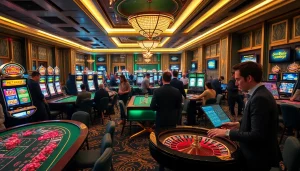 Experience the exhilaration of xin88 com song bac with players engaged in exciting casino games and modern online interfaces.