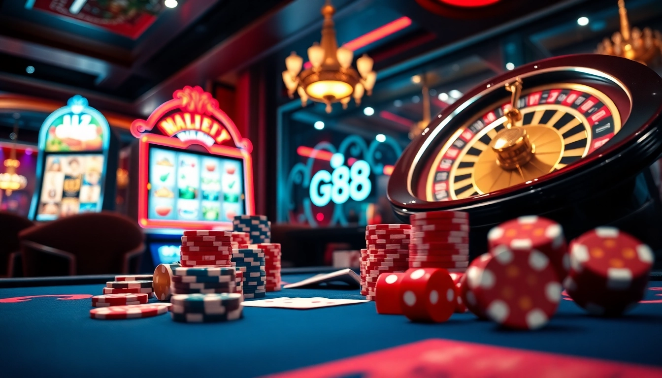 Experience the thrill and excitement of tải go88 with vibrant casino elements and gameplay.