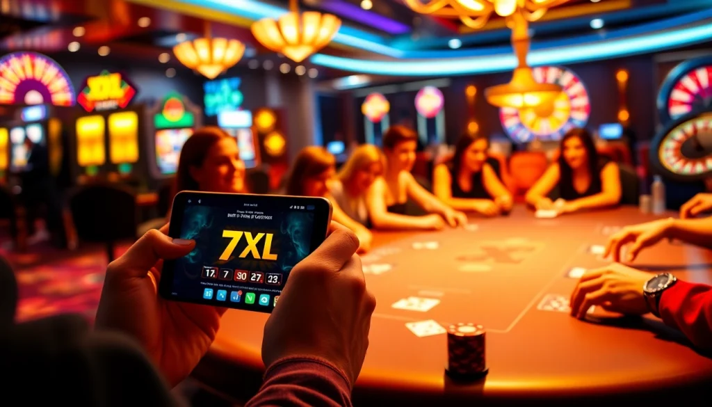 Experience the thrill of poker as you download the 7xl app on your mobile device.
