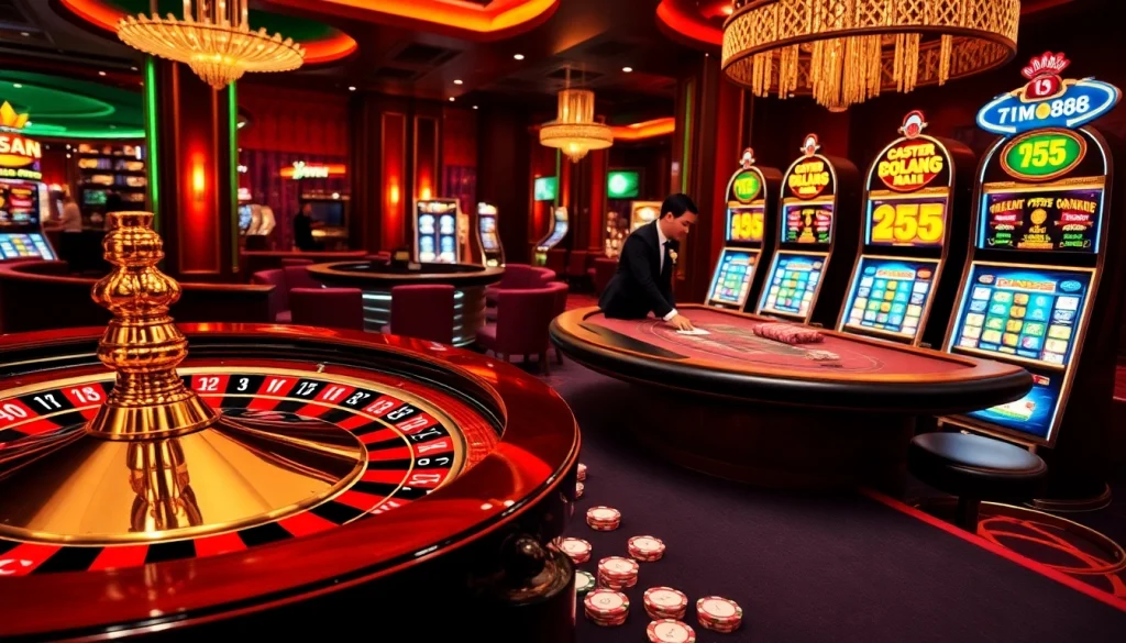 Experience excitement at MM88 casino with vibrant tables, poker chips, and thrilling games.