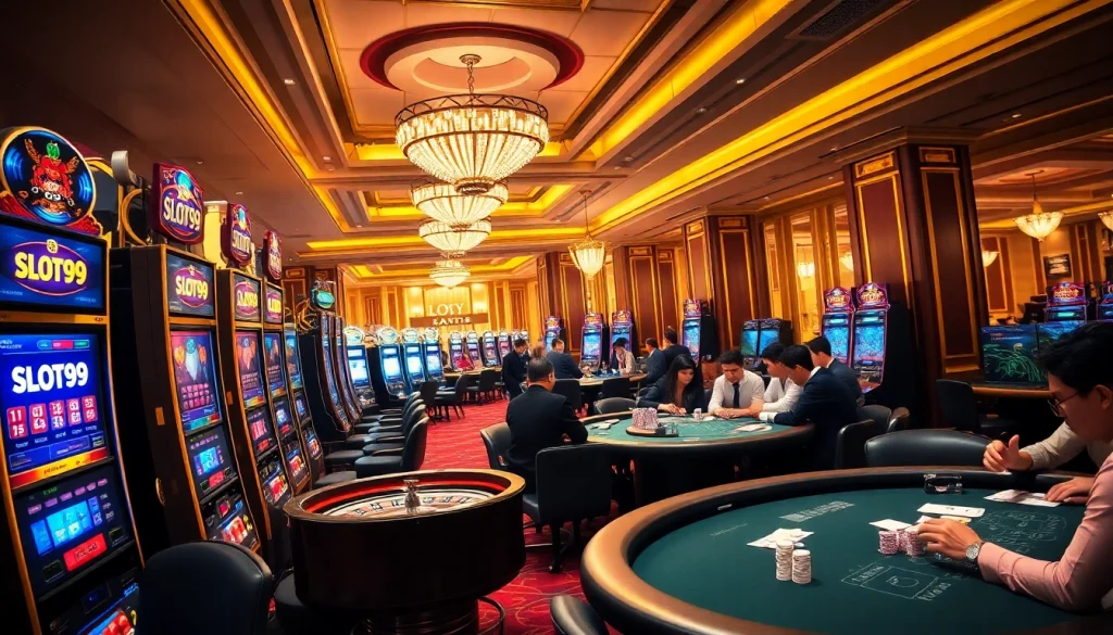Experience the excitement of SLOT99 with engaging slot machines and thrilling casino games.