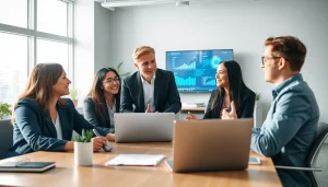 Boost operational efficiency with expert SME AI consulting services during a team meeting.