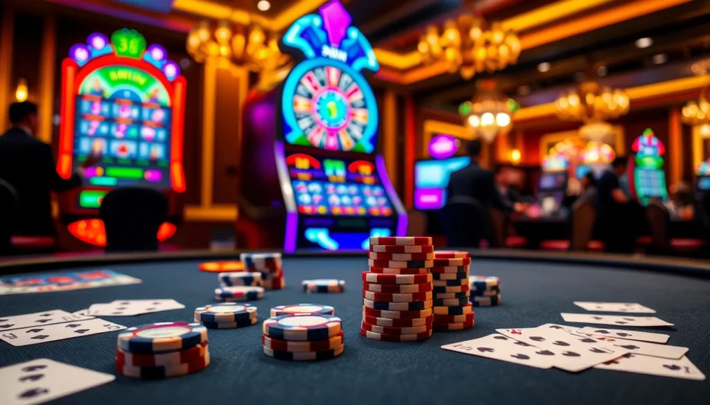 33WIN poker table scene with vibrant casino elements and high-stakes excitement.