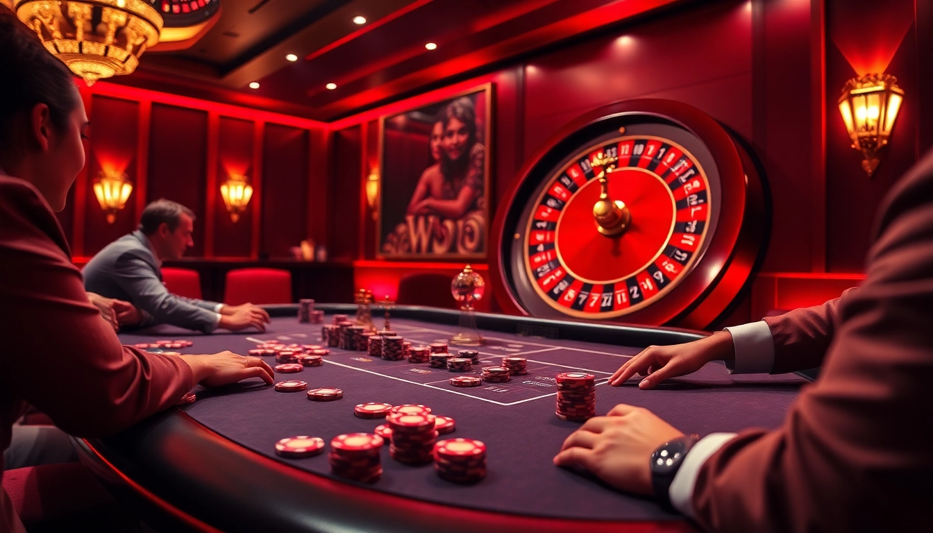 Experience gaming excitement at 78WIN with vibrant poker chips and a thrilling atmosphere.
