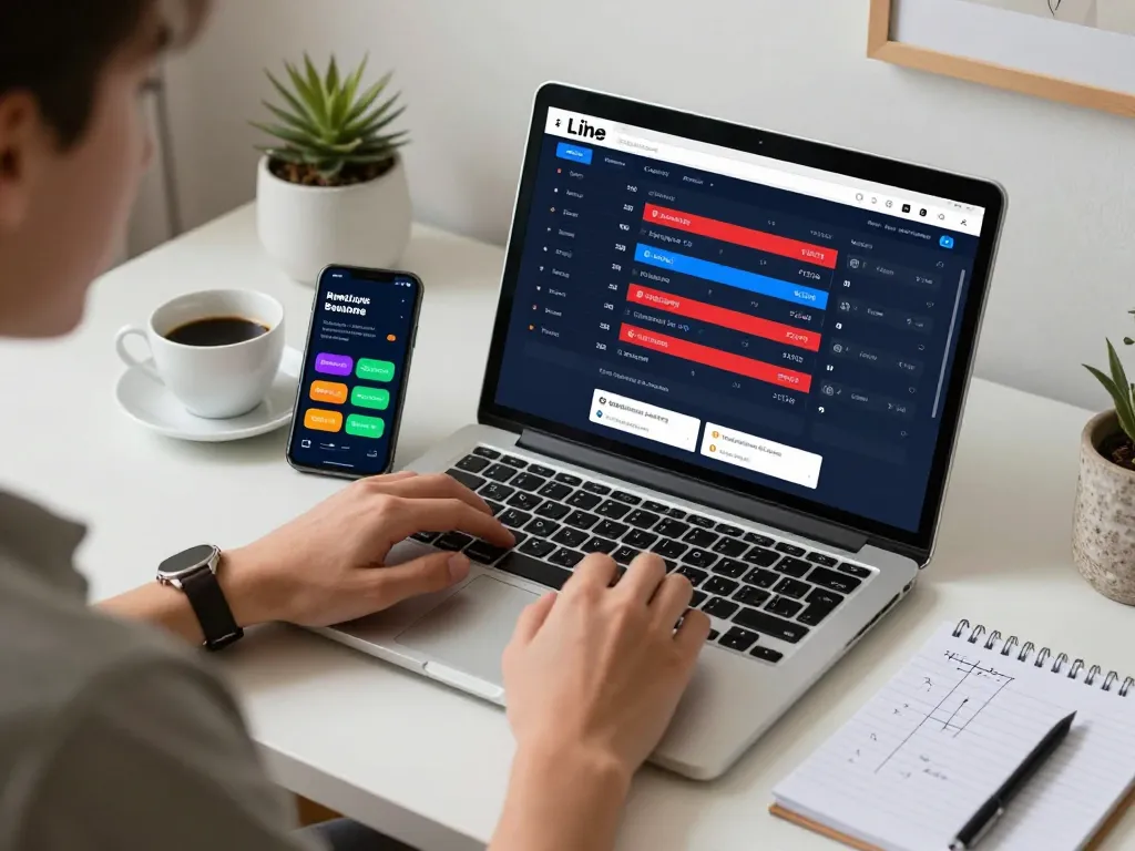 Engaged user analyzing sports odds on Trang Chủ OKFUN during online betting session