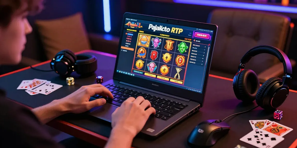 Pajaktoto RTP online gaming excitement with player engaging in digital slot games