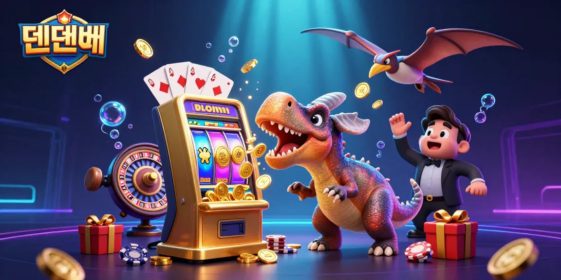Experience 텐텐벳 excitement as a pachycephalosaurus hits a jackpot, coins flying everywhere.