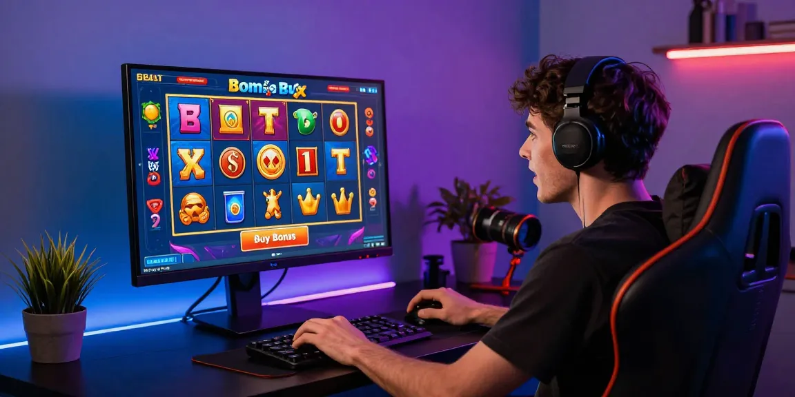 Engaging scene of a player enjoying bonus buy slots on an immersive gaming platform.