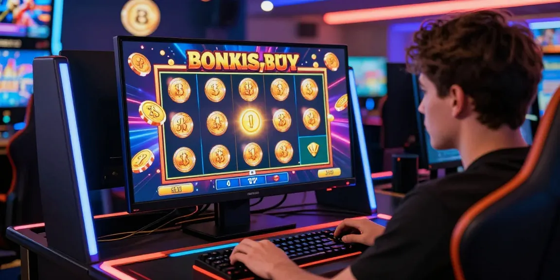 Excited player engaging with bonus buy slots in a dynamic online casino setup.