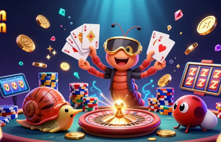 Engage in thrilling gameplay at Sun Win, featuring exciting characters and vibrant casino elements.