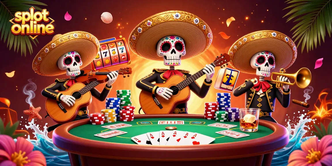 Menangkan permainan slot online dengan suasana kasino yang meriah dan karakter mariachi.