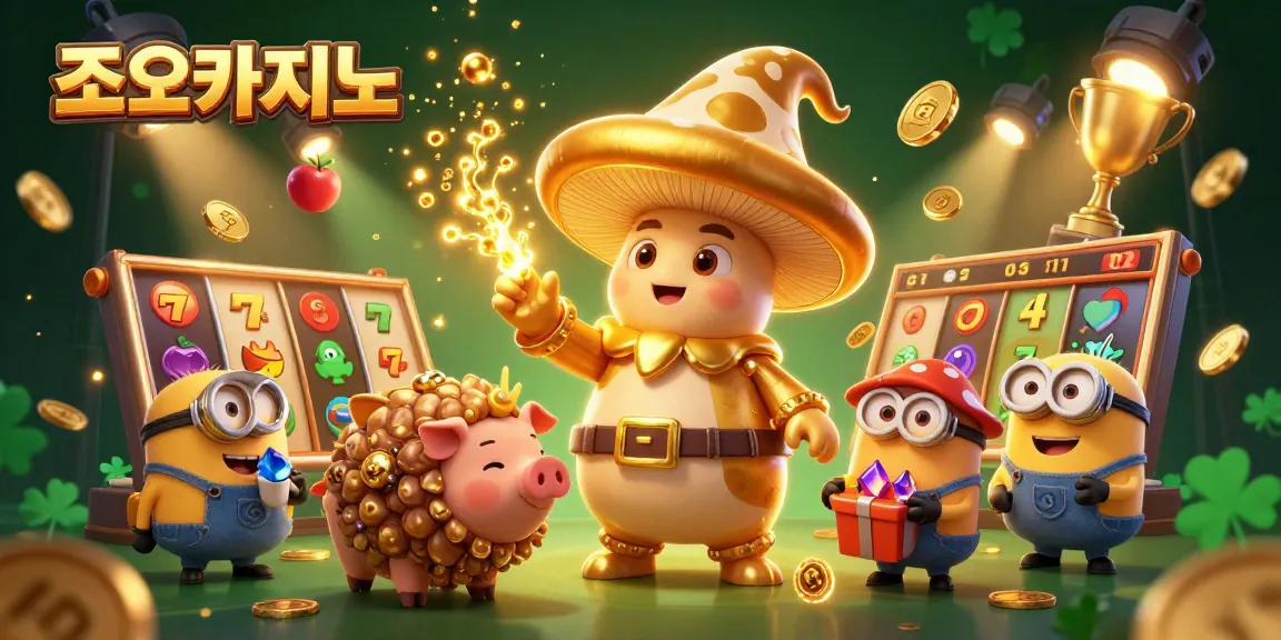 Experience thrilling gameplay at 조이카지노 with a dynamic scene featuring golden treasures and exciting gaming elements.