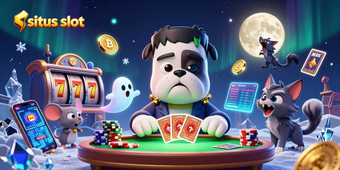 Permainan situs slot yang menarik dengan karakter unik, jackpot, dan elemen kasino digital.